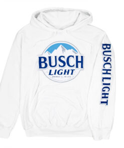 Busch Light Beer Logo White Colorway Hoodie