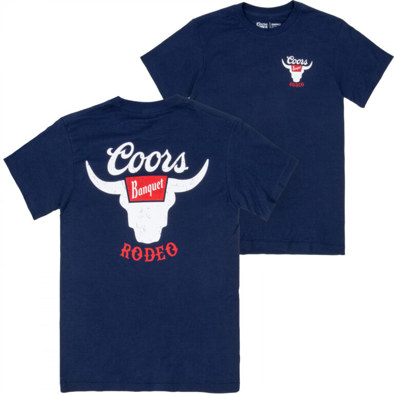 Coors  Banquet Rodeo Navy Blue Colorway T-Shirt