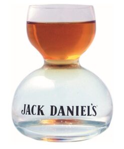Jack Daniels Double Bubble Shot Glass 2oz