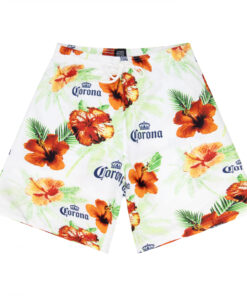 Corona Extra Floral Beach Board Shorts
