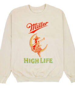 Miller High Life Girl In The Moon Crewneck Sweatshirt