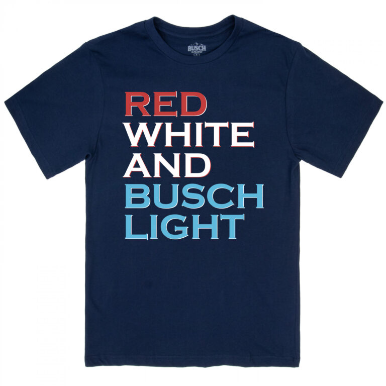 Busch Light Red White and Busch Light T-Shirt