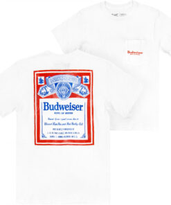 Budweiser Vintage Label Front and Back T-Shirt