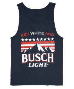 Busch Light Red White and Busch Light Mountains Navy Tank Top