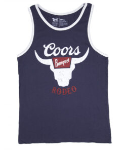 Coors Banquet Rodeo Navy Colorway Ringer Tank Top