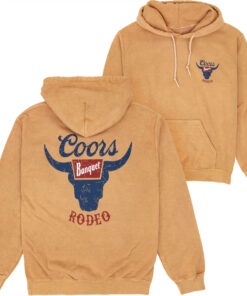 Coors Banquet Rodeo Mineral Wash Front-Back Print Pull-Over Hoodie