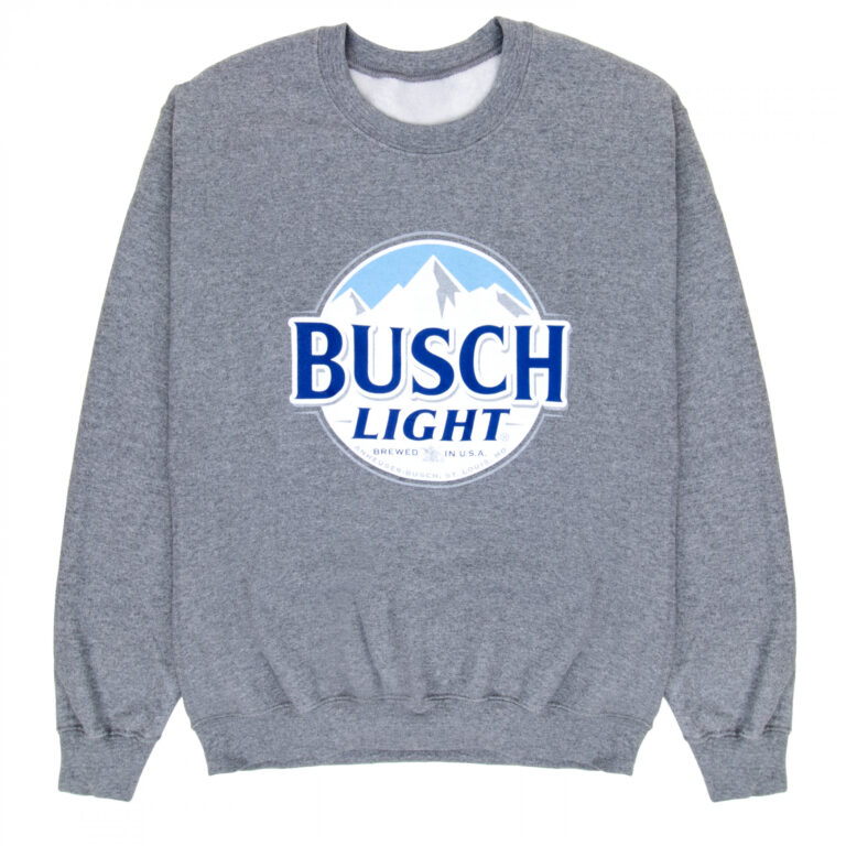 Busch Light Logo Grey Crewneck Sweatshirt