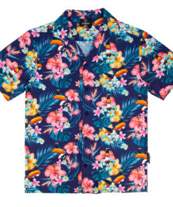 Guinness Toucan Floral Hawaiian Shirt