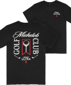 Michelob Ultra Golf Club Black Colorway Front/Back Print T-Shirt