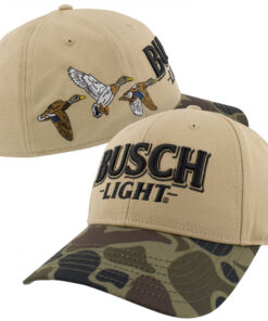 Busch Light Duck Hunting Camo Brim Adjustable Hat