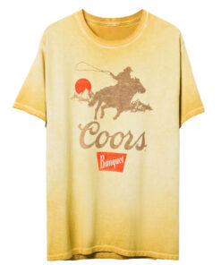 Coors Banquet Riding in the West T-Shirt by Junk Food