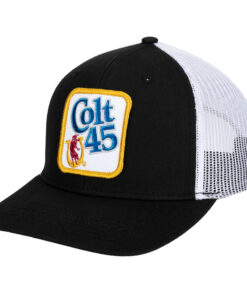 Colt 45 Patch Logo Black Colorway Mesh Back Hat