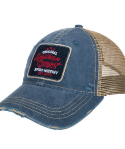 Southern Comfort Embroidered Patch Distressed Dad Cap