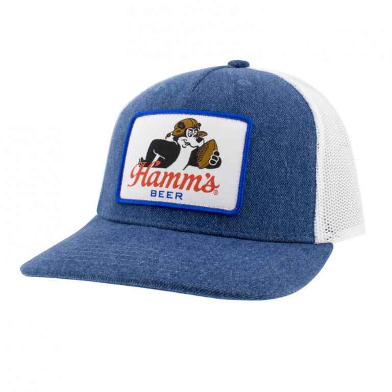 Hamm’s Beer Football Denim Trucker Hat