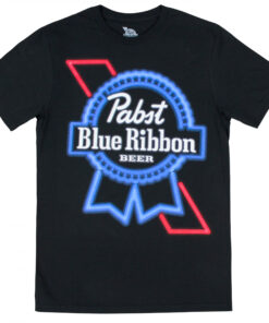 Pabst Blue Ribbon Beer Neon Sign Logo T-Shirt