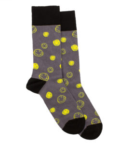 Nirvana Happy Face All Over Crew Socks