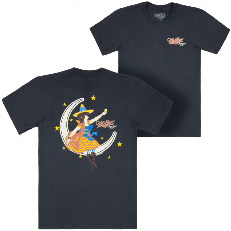 Miller High Life Beer  Front and Back Print T-Shirt