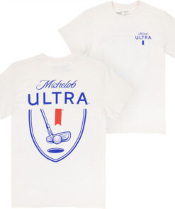 Michelob Ultra Golf Putter Front and Back Print T-Shirt