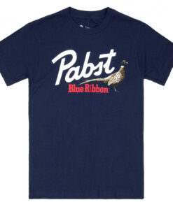 Pabst Blue Ribbon Pheasant Navy Colorway T-Shirt