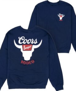 Coors Banquet Rodeo Horns Navy Colorway Crewneck Sweatshirt
