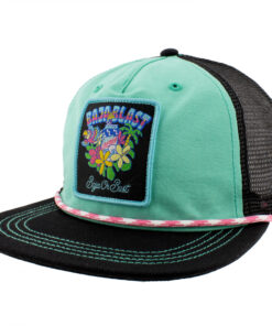 Mountain Dew Baja Blast Flower Patch Canvas Grandpa Hat