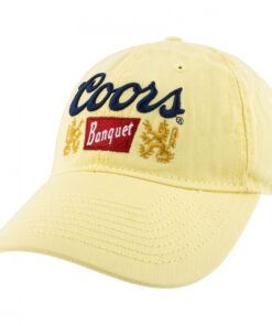 Coors Banquet Beer Faded Vintage Yellow Hat