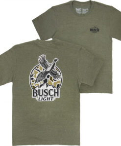 Busch Light Pheasant Hunting Camo Logo Forest Green T-Shirt