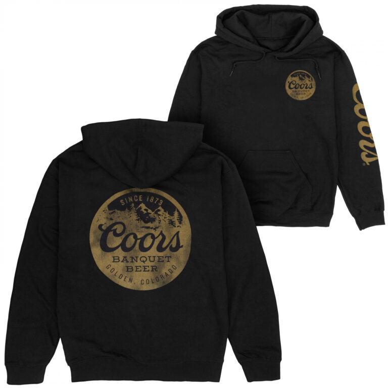Coors Banquet Golden Colorado Front, Back and Sleeve Print Hoodie