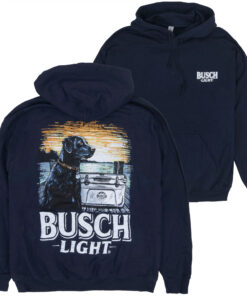Busch Light Man's Best Friend Front & Back Print Pull-Over Hoodie