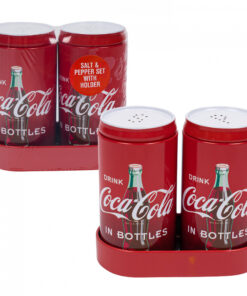 Coca Cola Classic Matching Salt and Pepper Shakers