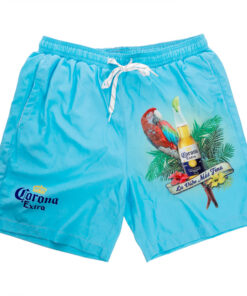Corona Extra La Vida Mas Fina Tropical Board Shorts