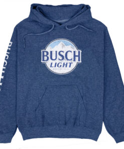 Busch Light Logo with Sleeve Print Pullover Hoodie