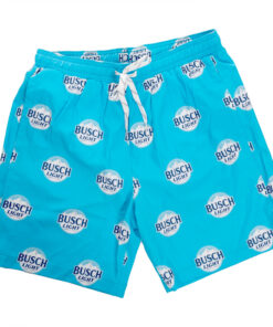 Busch Light Circle Logo Pattern Board Shorts