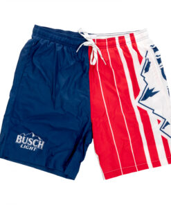 Busch Light Red White and Busch Light Board Shorts