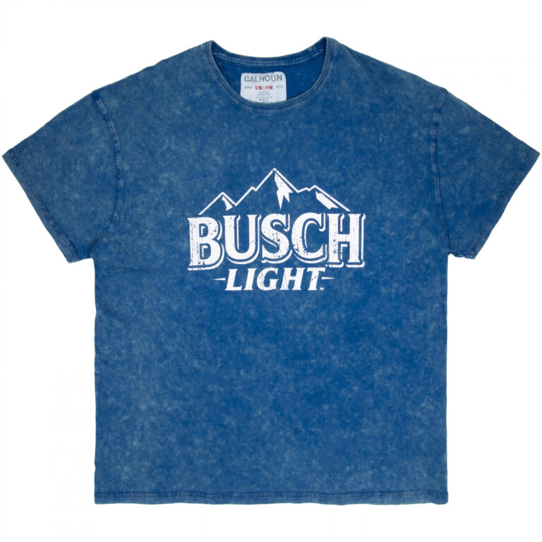 Busch Light Logo Mineral Wash Navy Colorway Women’s T-Shirt