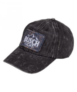 Busch Light Logo Mineral Wash Grey Colorway Adjustable Hat