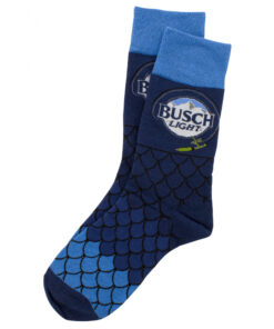 Busch Light Fishing Scales Crew Socks