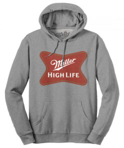 Miller High Life Logo Grey Colorway Pullover Hoodie