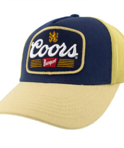 Coors Banquet Logo Embroidered Patch Two Tone Trucker Hat