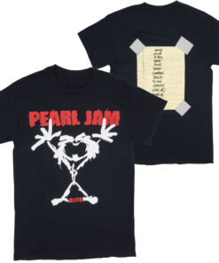 Pearl Jam Stickman Front and Back Print T-Shirt