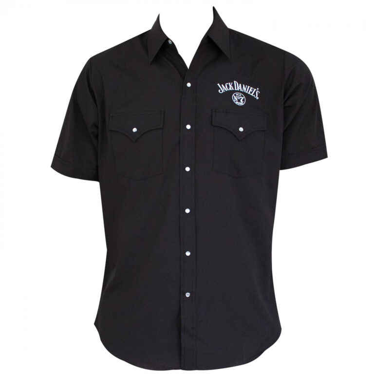 Jack Daniels Men’s Black Button Down Shirt