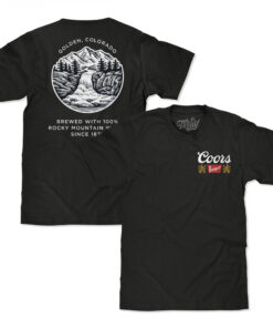 Coors Banquet Rocky Mountain Fresh Front and Back Print T-Shirt