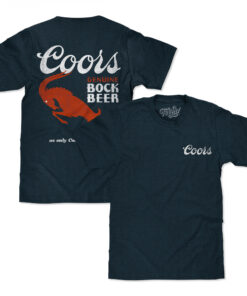 Coors Genuine Rock Beer Front and Back Print T-Shirt