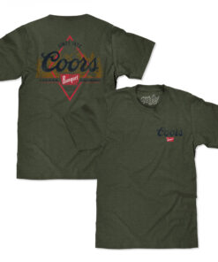 Coors Banquet Diamond Logo Front and Back Print T-Shirt