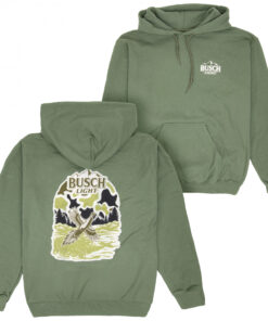 Busch Light Pheasant Hunting Camo Front and Back Sweatshirt Hoodie