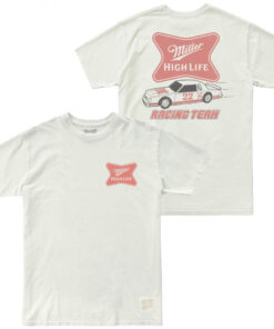 Miller High Life Racing Team Front and Back Print T-Shirt