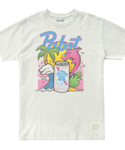Pabst Blue Ribbon Pink Dolphin T-Shirt