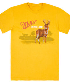 Miller High Life Wildlife Deer Yellow Colorway T-Shirt