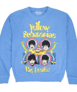 The Beatles Yellow Submarine Heads In Circles Crewneck Sweatshirt