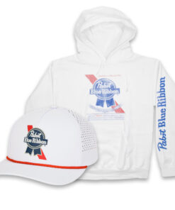 PBR Pabst Blue Ribbon Hat and Hoodie Combo